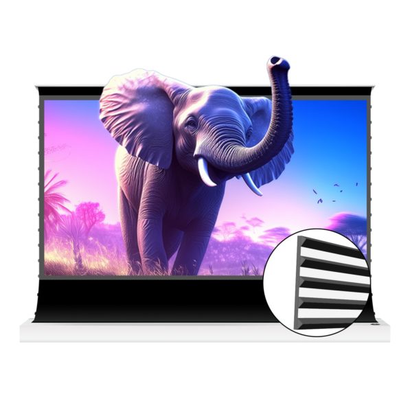 VividStorm S Fusion ALR Motorized Tension Floor Rising Enhanced Long Throw ALR Projector Screen​