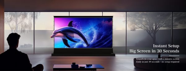 VividStorm S Fusion ALR Motorized Tension Floor Rising Enhanced Long Throw ALR Projector Screen​ - Image 9