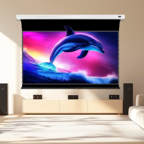 VividStorm Fusion ALR Slimline Motorized Tension Enhanced Long Throw ALR Projector screen - Image 4