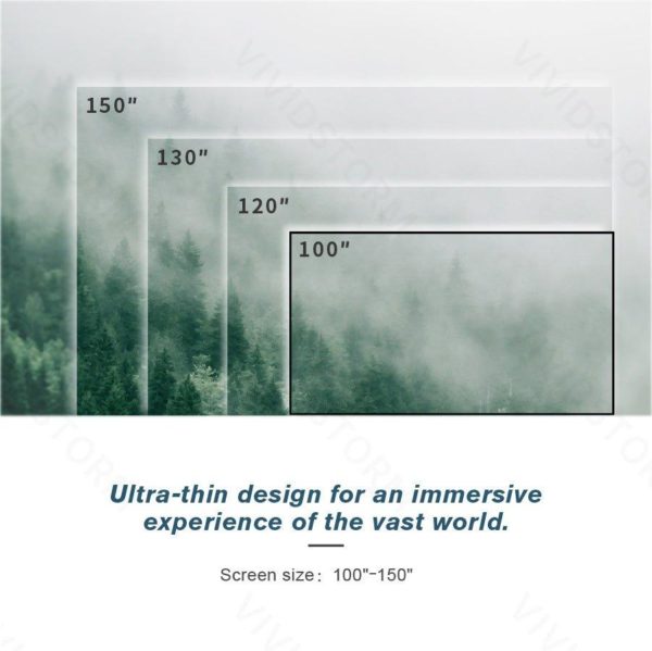 Vividstorm CineVision Pro Fixed Frame Fresnel UST ALR Projector Screen - Image 6