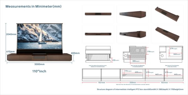 VIVIDSTORM Motorised Laser TV Cabinet Copenhagen - Image 25