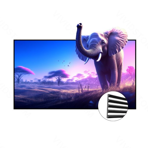 Vividstorm Fusion Fixed Frame Enhanced Long Throw ALR Projector Screen