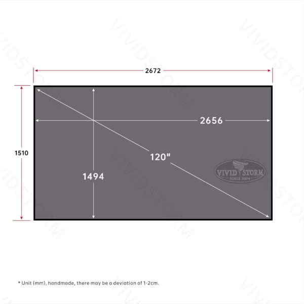 Vividstorm Fusion Fixed Frame Enhanced Long Throw ALR Projector Screen - Image 5